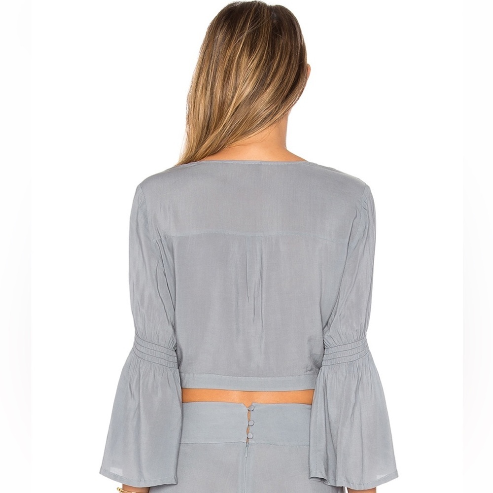 Like New: Ale by Alessandra x REVOLVE: Natalia Top in Stone Blue - Size Small - Picture 3 of 4